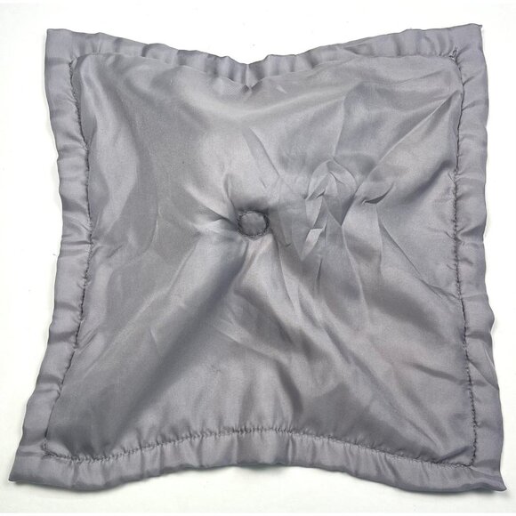 CARTER'S 14.5" Gray Plush Velour & Satin Elephant Security Blanket LOVEY EUC - Picture 3 of 5